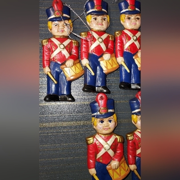 Vintage hand painted toy soldier ornaments - Picture 2 of 9